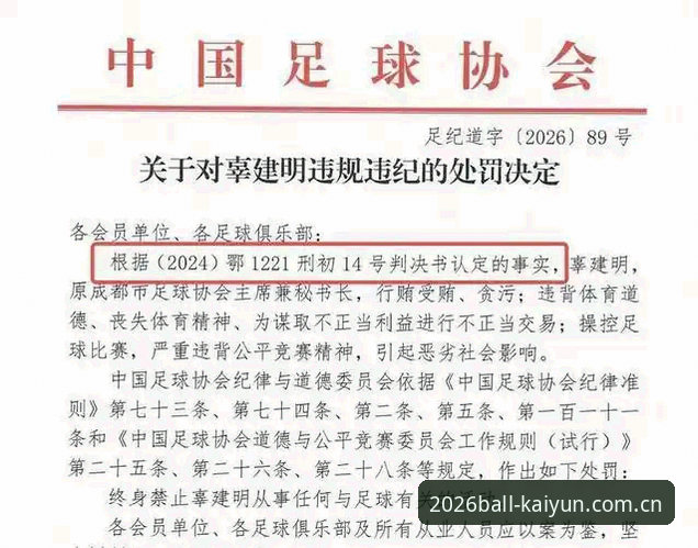 中国足协第三批禁足名单全面解析：从行业震荡看KAIYUN体育平台的赛事生态重塑